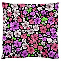 Flowers Floral Pattern Digital Texture Beautiful Large Cushion Case (one Side)