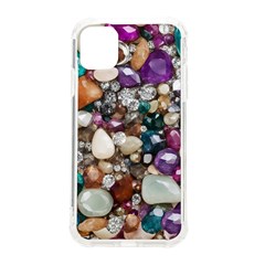 Seamless Texture Gems Diamonds Rubies Decorations Crystals Seamless Beautiful Shiny Sparkle Repetiti Iphone 11 Tpu Uv Print Case by Maspions