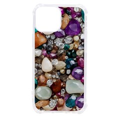 Seamless Texture Gems Diamonds Rubies Decorations Crystals Seamless Beautiful Shiny Sparkle Repetiti Iphone 13 Mini Tpu Uv Print Case by Maspions