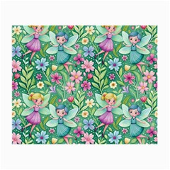 Fairies Fantasy Background Wallpaper Design Flowers Nature Colorful Small Glasses Cloth (2 Sides)