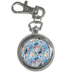 Berries Foliage Seasons Branches Seamless Background Nature Key Chain Watches