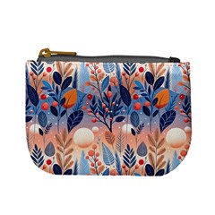 Seasons Foliage Branches Berries Seamless Background Texture Nature Mini Coin Purse