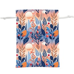 Seasons Foliage Branches Berries Seamless Background Texture Nature Lightweight Drawstring Pouch (xl)