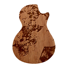 Garden Princess Guitar Shape Wood Guitar Pick Holder Case And Picks Set