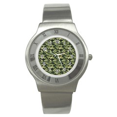 Camouflage Pattern Stainless Steel Watch by goljakoff