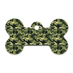 Camouflage Pattern Dog Tag Bone (two Sides) by goljakoff