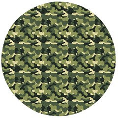 Camouflage Pattern Wooden Bottle Opener (round)