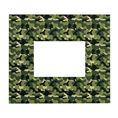 Camouflage Pattern White Wall Photo Frame 5  X 7 