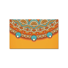 Mandala Orange Sticker Rectangular (10 Pack) by goljakoff