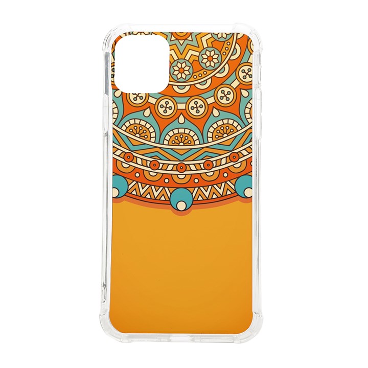 Mandala orange iPhone 11 Pro Max 6.5 Inch TPU UV Print Case