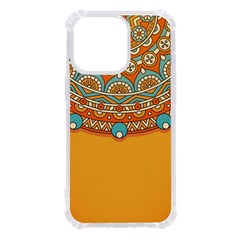 Mandala Orange Iphone 13 Pro Tpu Uv Print Case by goljakoff