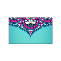 Mandala Blue Sticker (rectangular)