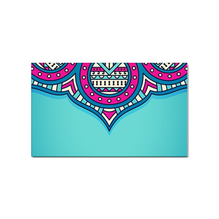 Mandala blue Sticker Rectangular (10 pack)