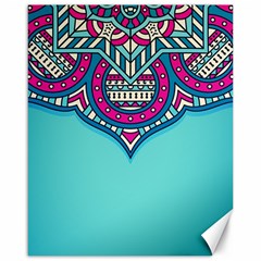 Mandala Blue Canvas 16  X 20  by goljakoff