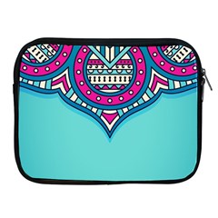 Mandala Blue Apple Ipad 2/3/4 Zipper Cases