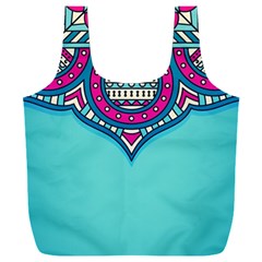 Mandala Blue Full Print Recycle Bag (xxxl)