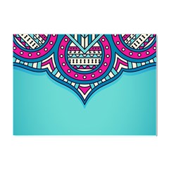 Mandala Blue Crystal Sticker (a4)