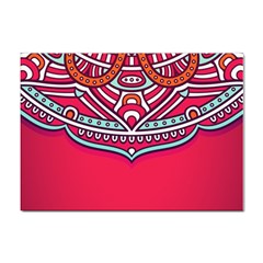 Mandala Red Sticker A4 (100 Pack) by goljakoff