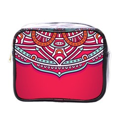 Mandala Red Mini Toiletries Bag (one Side) by goljakoff