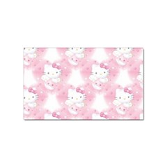 Hello Kitty Pattern, Hello Kitty, Child, White, Cat, Pink, Animal Sticker Rectangular (10 pack)