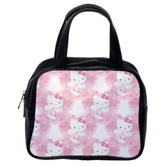 Hello Kitty Pattern, Hello Kitty, Child, White, Cat, Pink, Animal Classic Handbag (One Side)