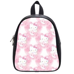Hello Kitty Pattern, Hello Kitty, Child, White, Cat, Pink, Animal School Bag (small) by nateshop