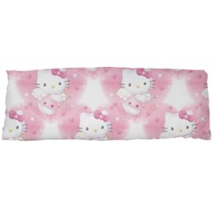Hello Kitty Pattern, Hello Kitty, Child, White, Cat, Pink, Animal Body Pillow Case Dakimakura (two Sides) by nateshop