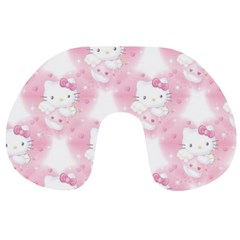 Hello Kitty Pattern, Hello Kitty, Child, White, Cat, Pink, Animal Travel Neck Pillow