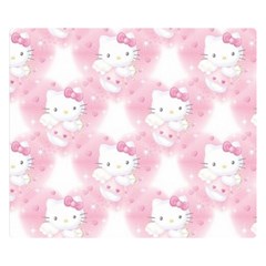 Hello Kitty Pattern, Hello Kitty, Child, White, Cat, Pink, Animal Premium Plush Fleece Blanket (small) by nateshop