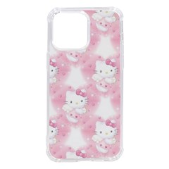 Hello Kitty Pattern, Hello Kitty, Child, White, Cat, Pink, Animal Iphone 14 Pro Max Tpu Uv Print Case by nateshop