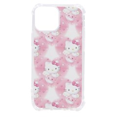 Hello Kitty Pattern, Hello Kitty, Child, White, Cat, Pink, Animal Iphone 13 Mini Tpu Uv Print Case by nateshop