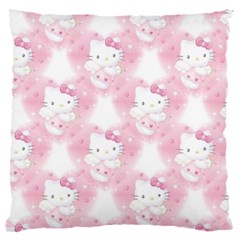 Hello Kitty Pattern, Hello Kitty, Child, White, Cat, Pink, Animal 16  Baby Flannel Cushion Case (two Sides)
