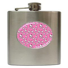 Hello Kitty Pattern, Hello Kitty, Child Hip Flask (6 Oz) by nateshop