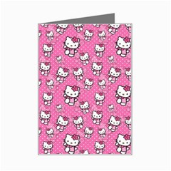 Hello Kitty Pattern, Hello Kitty, Child Mini Greeting Card