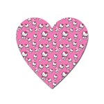 Hello Kitty Pattern, Hello Kitty, Child Heart Magnet Front