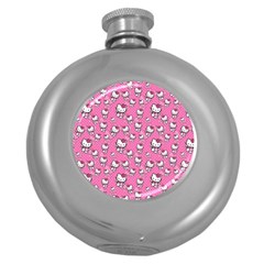 Hello Kitty Pattern, Hello Kitty, Child Round Hip Flask (5 Oz) by nateshop