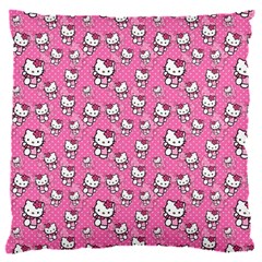 Hello Kitty Pattern, Hello Kitty, Child 16  Baby Flannel Cushion Case (two Sides)