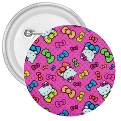 Hello Kitty, Cute, Pattern 3  Buttons