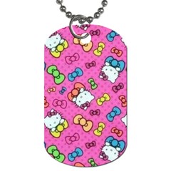 Hello Kitty, Cute, Pattern Dog Tag (two Sides)