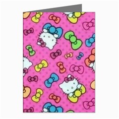 Hello Kitty, Cute, Pattern Greeting Cards (pkg Of 8) by nateshop