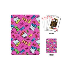 Hello Kitty, Cute, Pattern Playing Cards Single Design (mini) by nateshop