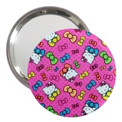 Hello Kitty, Cute, Pattern 3  Handbag Mirrors by nateshop