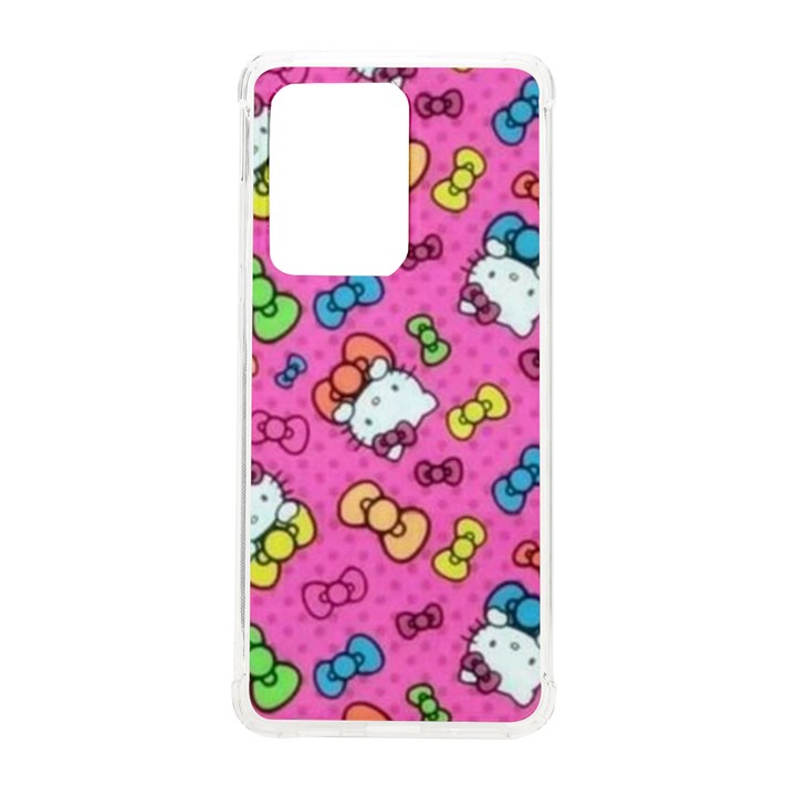 Hello Kitty, Cute, Pattern Samsung Galaxy S20 Ultra 6.9 Inch TPU UV Case