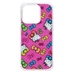 Hello Kitty, Cute, Pattern Iphone 14 Pro Tpu Uv Print Case by nateshop
