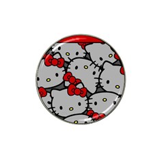 Hello Kitty, Pattern, Red Hat Clip Ball Marker