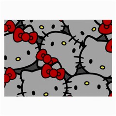 Hello Kitty, Pattern, Red Large Glasses Cloth by nateshop