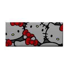 Hello Kitty, Pattern, Red Hand Towel by nateshop
