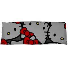 Hello Kitty, Pattern, Red Body Pillow Case (dakimakura) by nateshop