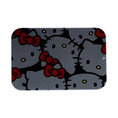 Hello Kitty, Pattern, Red Open Lid Metal Box (silver)   by nateshop
