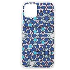 Islamic Ornament Texture, Texture With Stars, Blue Ornament Texture Iphone 12 Pro Max Tpu Uv Print Case by nateshop